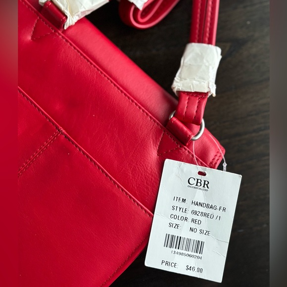 Vintage Radio Road Red Genuine Leather Crossbody Bag by iLi New York Toronto - Picture 5 of 9